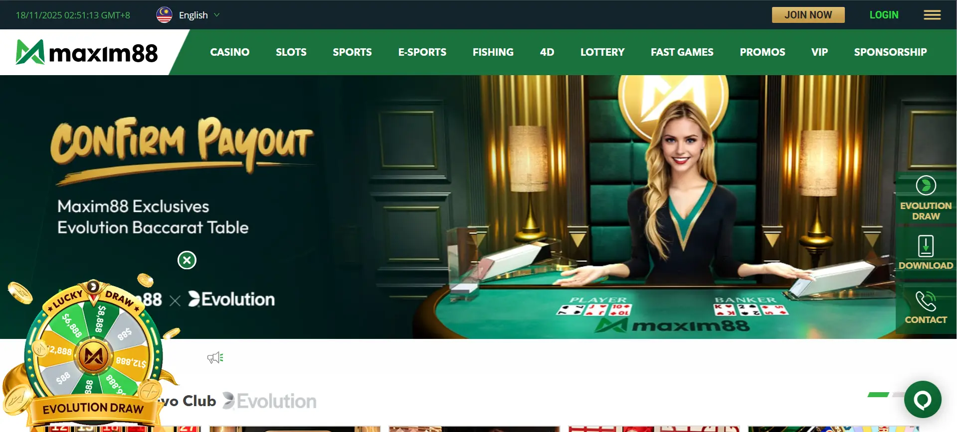 Maxim88 Online Casino Malaysia